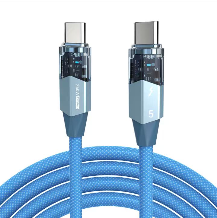 NovaCable-CyberPunk Transparent Magenetic USB5 Cable